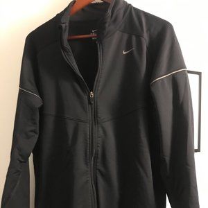 Nike Dri-Fit Black Full Zip Jacket Large